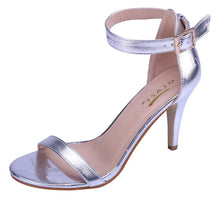 Glaze Women's Ankle Strappy Open Toe Stiletto Heel Dress Sandal