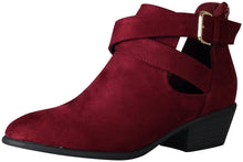 Wild Diva Women's Manny-30 Crisscross Buckle Bootie
