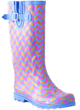 TWO Nomad Women's Drench Colorful Pattern Print Waterproof Rain Boots