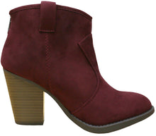 Cambridge Select Women's Western Stacked Chunky Heel Ankle Bootie