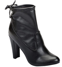 Breckelle's Women's Stretchy Pull On Chunky Heel Bootie