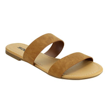 BROWSE! By Soda Women's Dual Straps Slip On Sandals