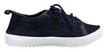 S-3 Women's Distressed Denim Sequin Fashion Sneaker