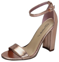 Breckelles Devie-02 Womens Open Toe Ankle Strap Chunky Heel Sandals