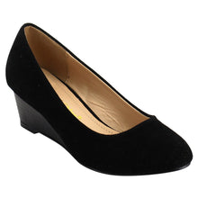 Chase & Chloe EC78 Women's Classic Mid Wedge Heel Dress Pumps