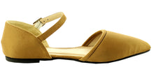 Refresh Footwear Women's Strappy Pointed Toe D'Orsay Flat