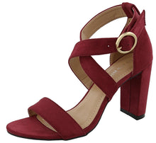 Top Moda Women's Crisscross Strappy Platform Heel Open Toe Sandal