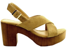 Refresh Footwear Women's Crisscross Slingback Platform Heeled Sandal
