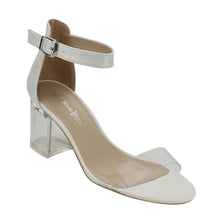 Nature Breeze FI38 Women's Lucite Chunky Heel Ankle Strap Dress Sandals