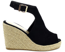 Refresh Footwear Women's Espadrille Wedge Platform Peep Toe Sandal