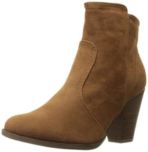 Breckelle's Womens Almond Toe Faux Suede Think Chunky Heel Cowboy Ankle Bootie