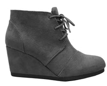 Cambridge Select Women's Lace Up Wedge High Heel Ankle Boot
