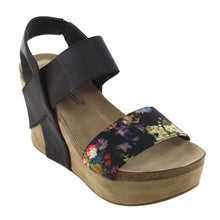 Nature Breeze FJ49 Women's Platform Wedge Heel Studded Floral Pattern Sandals
