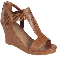 Forever Link Women's T-Strap Cutout Detail Zip Back Wedge Sandal...