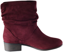 Soda Energy Women's Slouchy Pull On Low Block Heel Ankle Booties