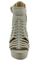 Delicious Freedom Womens High Platform Stacked Heel Sandal with Strap