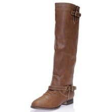 Breckelles Outlaw-11 Women's Ankle Strap Tall Riding Boots