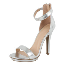 Wild Diva Womens Open Toe Ankle Strap High Stiletto Heel Platform Pump Sandal