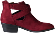 Wild Diva Women's Manny-30 Crisscross Buckle Bootie