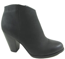 City Classified by Soda Women's Lavona Stacked Block Heel Ankle Bootie