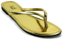 Kali Footwear Women's Twins Basic Patent Flat Thong Sandal