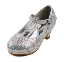 Dana-53k Little Girl Mid Heel Rhinestone Pretty Sandal Dress Shoes