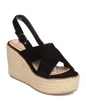 Women Faux Suede Espadrille Sandal - Dressy, Versatile, Casual, Everday Wear - Platform Wedge Sandal - GB99 By Betani