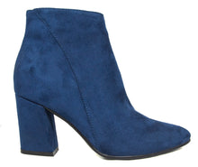 Betani Women's Pointed Toe Stacked Chunky Heel Ankle Bootie