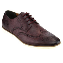 Arider AD02 Men's Brogued Wingtip Four Eyes Lace Up Flat Heel Oxfords