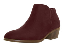 Wild Diva Womens Almond Closed Toe Med Low Heel Western Cowboy Ankle Booties Boots