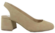 City Classified Women's Slingback Round Toe Block Heel Sandal Pump