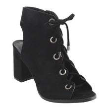Nature Breeze FG92 Women's Lace Up Criss Cross Block Heel Sandals