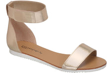 Breckelles Women's Minimalist Ankle Wrap Velcro Comfort Flat Sandal