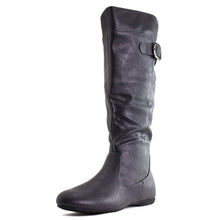 Kali Women's Knee High Buckle Faux Leather Boots (Adults)