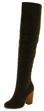 Women's Over the Knee Thigh High Suede Chunky Heel Boot