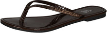 Kali Footwear Women's Focus Glitter Flip Flops, Black,10