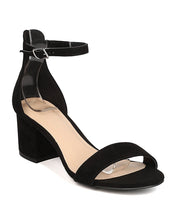 Women Faux Suede Chunky Heel Sandal - Dressy, Minimal, Everyday - Ankle Strap Pump - GC41 By Wild Diva