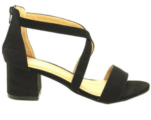 Refresh Footwear Women's Strappy Crisscross Front Zip Back Block Heel Sandal