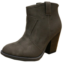 Cambridge Select Women's Western Stacked Chunky Heel Ankle Bootie
