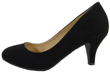 City Classified Comfort Women Classic Heel Pumps Closed Round Toe CARLOS