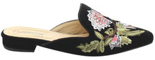 DBDK Women's Floral Embroidered Pointed Toe Mule