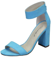 Breckelle's Women's Ankle Wrap Open Toe Chunky Stacked Block Heel Sandal