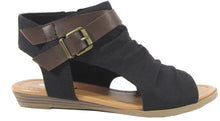 Soda Women's Strappy Buckle Coutout Wedge Sandal