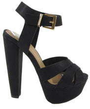 Delicious Women's Crisscross Strappy Platform Chunky Heel Sandal