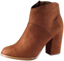 City Classified Women's Sursky Classic Stacked Heel Zip Bootie