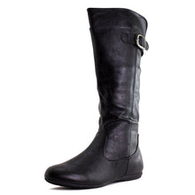 Kali Women's Knee High Buckle Faux Leather Boots (Adults)
