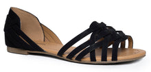 Paprika Womens SCORIA Woven Pattern Leather Synthetic Sole d'Orsay Flat Sandals