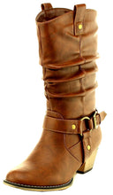 Cambridge Select Women's Pull On Western Style Cowboy Boots