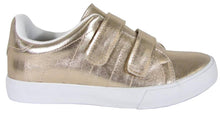 Soda Women's Closed Round Toe Velcro Strap Platform Flatform Low Top Sneaker