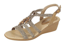 Forever Link Women's Woven Beaded Floral Boho Wedge Sandal